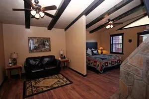 8303 honeymoon hills cabin fireplace